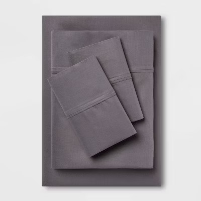 Threshold 400 Thread Count Cotton Sateen 4-Piece Sheet Set Luxurious gallery