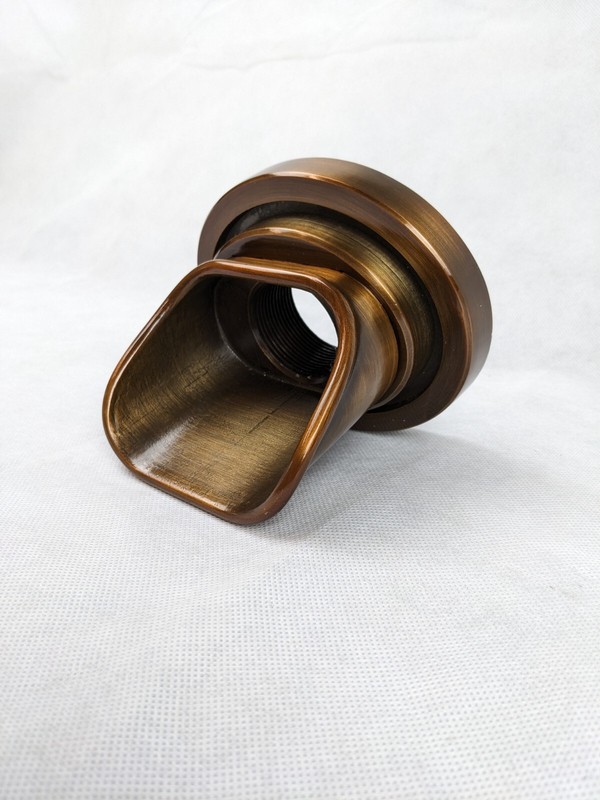 Atlantic Olivett Copper Finish Formal Spillway Wall Spout - WSCO-O Scupper gallery