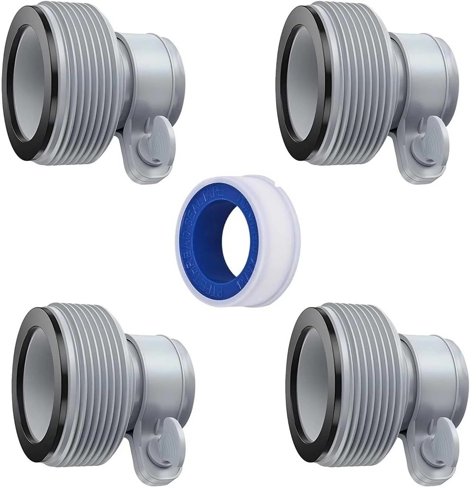 Pool Hose Adapter Type B Conversion for Above Ground Pools Pump - 1.25 Inch to 1