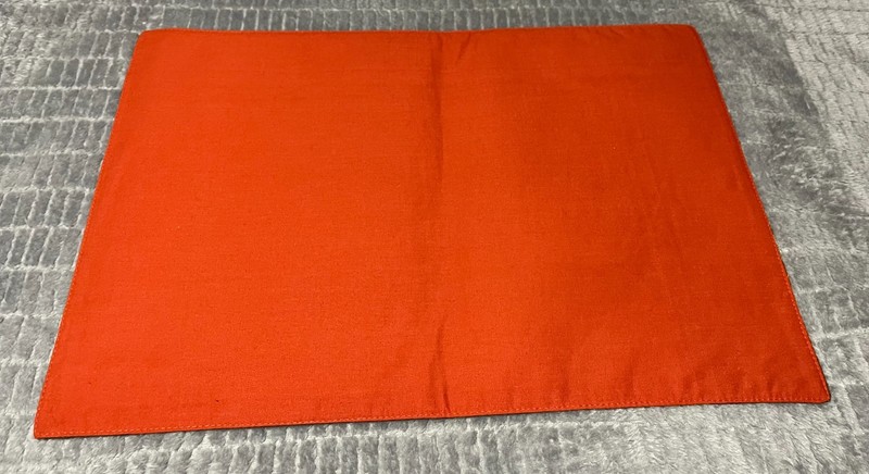 Well Dressed Home Fall Brown Rust Pumpkin Plaid Placemats set of 4 gallery