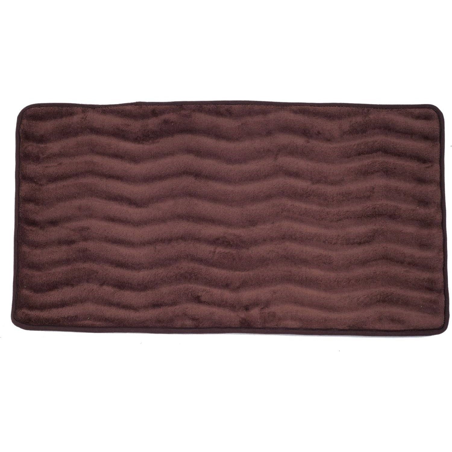24x60 Memory Foam Extra Long Bath Mat Runner Chocolate Lavish Home 67-11-C gallery