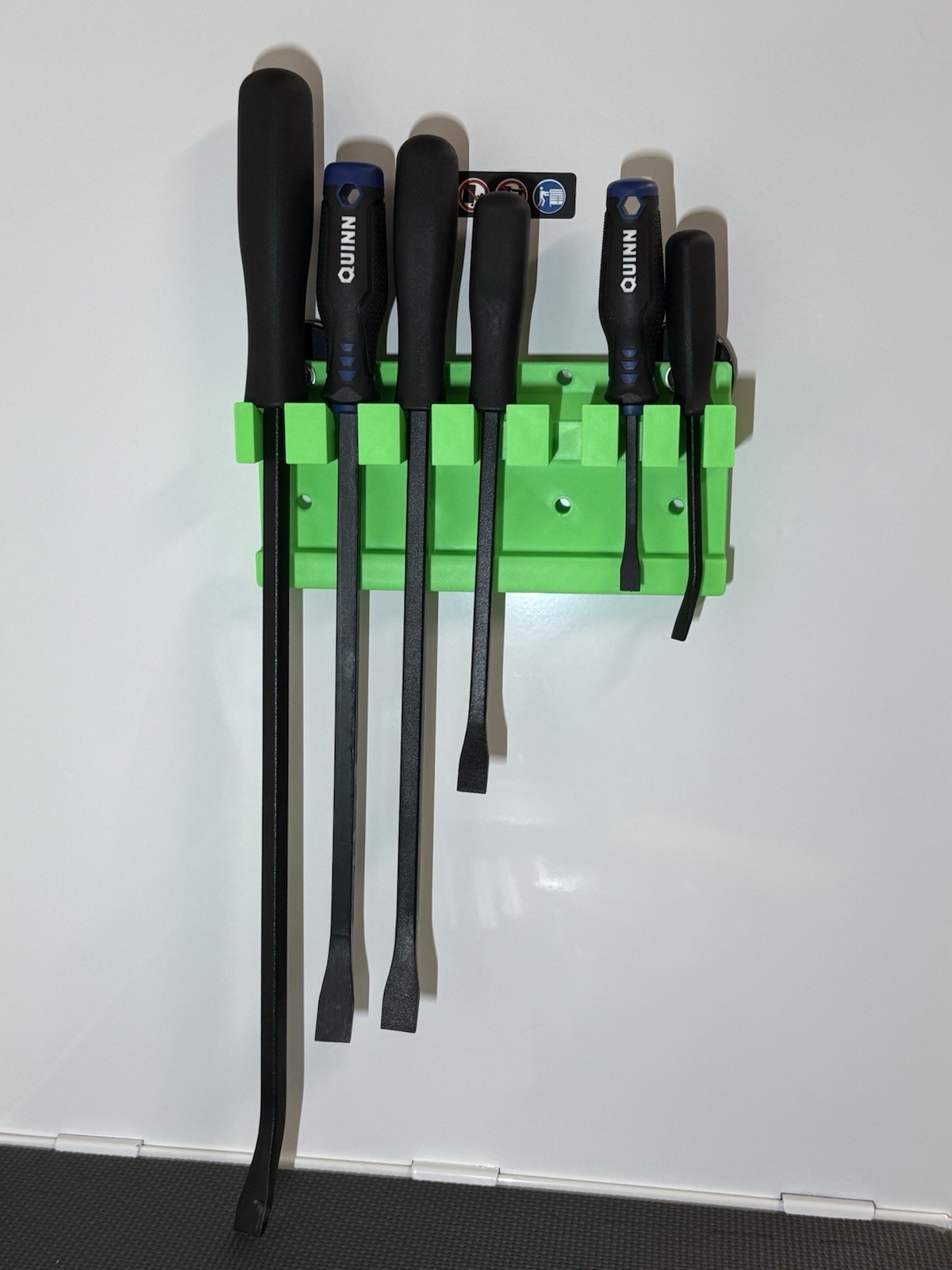 7 Slot Pry Bar Organizer – 3D Printed gallery