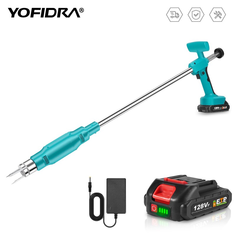 Electric Weeder Weed Puller Handheld Lawn Grass Remover Tool Garden w/1 Battery gallery