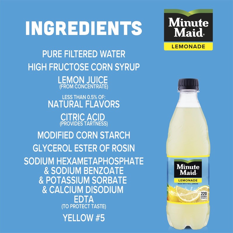 Minute Maid Lemonade Made w/Real Lemons 16.9 fl oz 6 Pack gallery