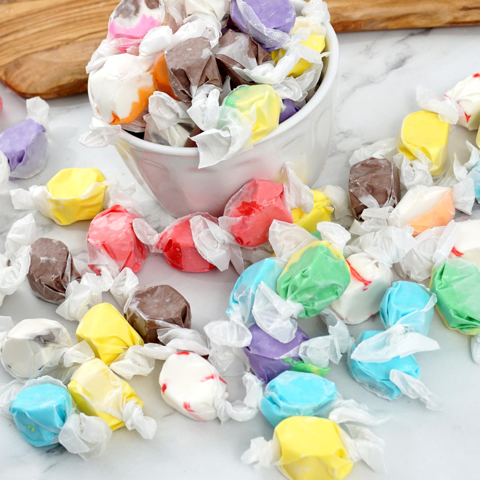 Salt Water Taffy Assorted Mix, 1 Pound Bulk Bag, 10 Assorted Flavors, Individ... gallery