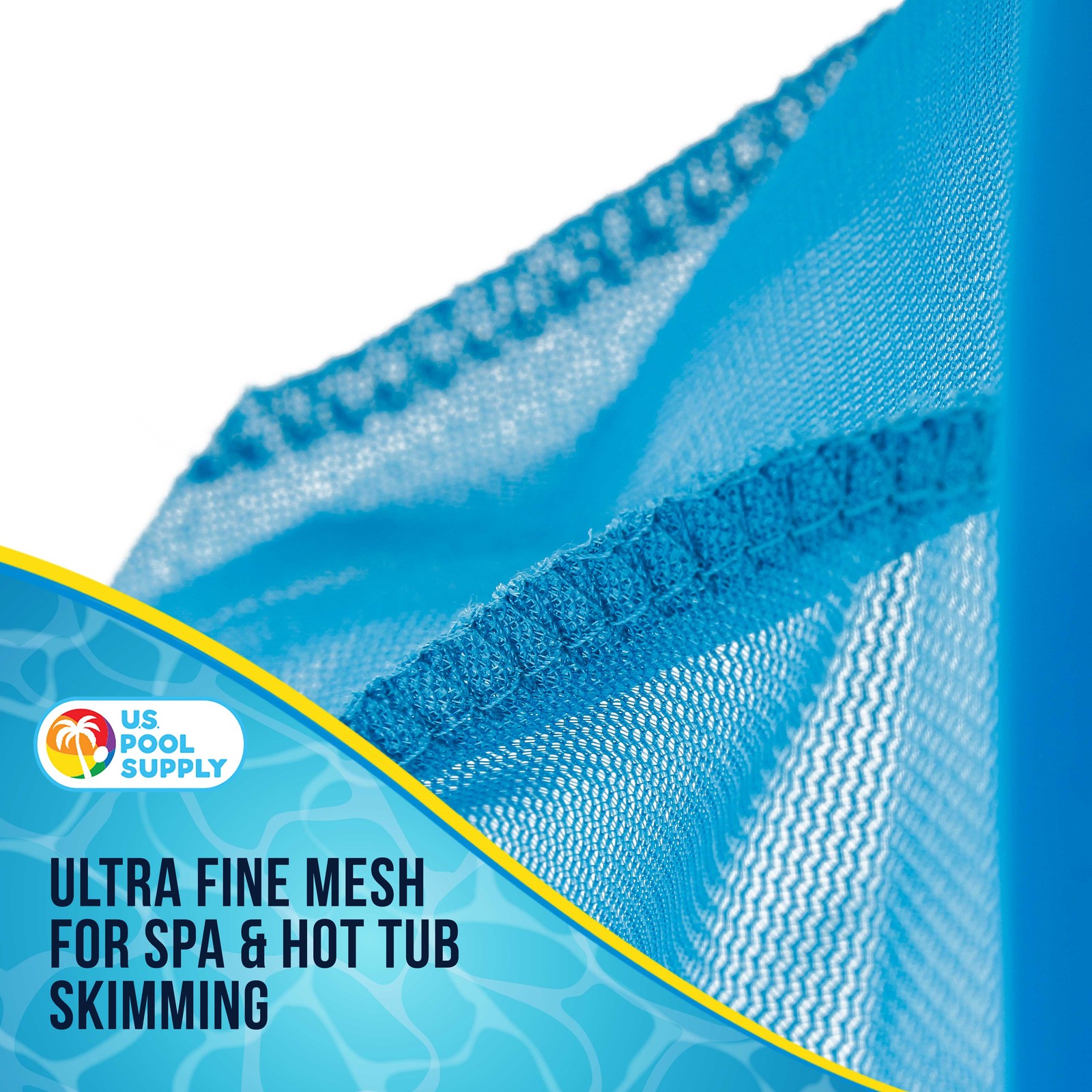 Spa Hot Tub Pool Hand Leaf Skimmer Net Ultra Fine Mesh 12" Aluminum Pole, Kiddie gallery
