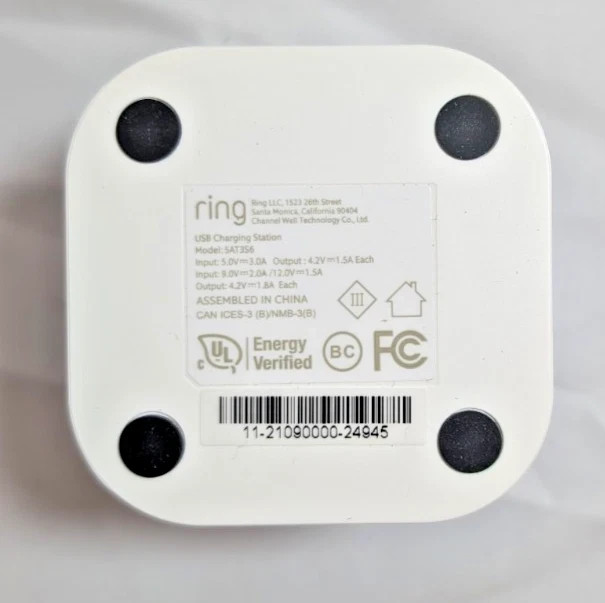 Ring Charging Station Kit for Quick Release Battery Pack of Ring Camera 5AT3S6 gallery