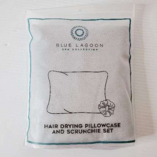 Blue Lagoon Spa Collection Hair Drying Pillowcase Scrunchie Gift Set Grey gallery