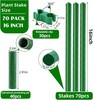 Garden Stakes 16 Inch 70 Pack, Diy 4ft 5ft 6ft 7ft 8ft Tomato Stakes Plastic ... gallery