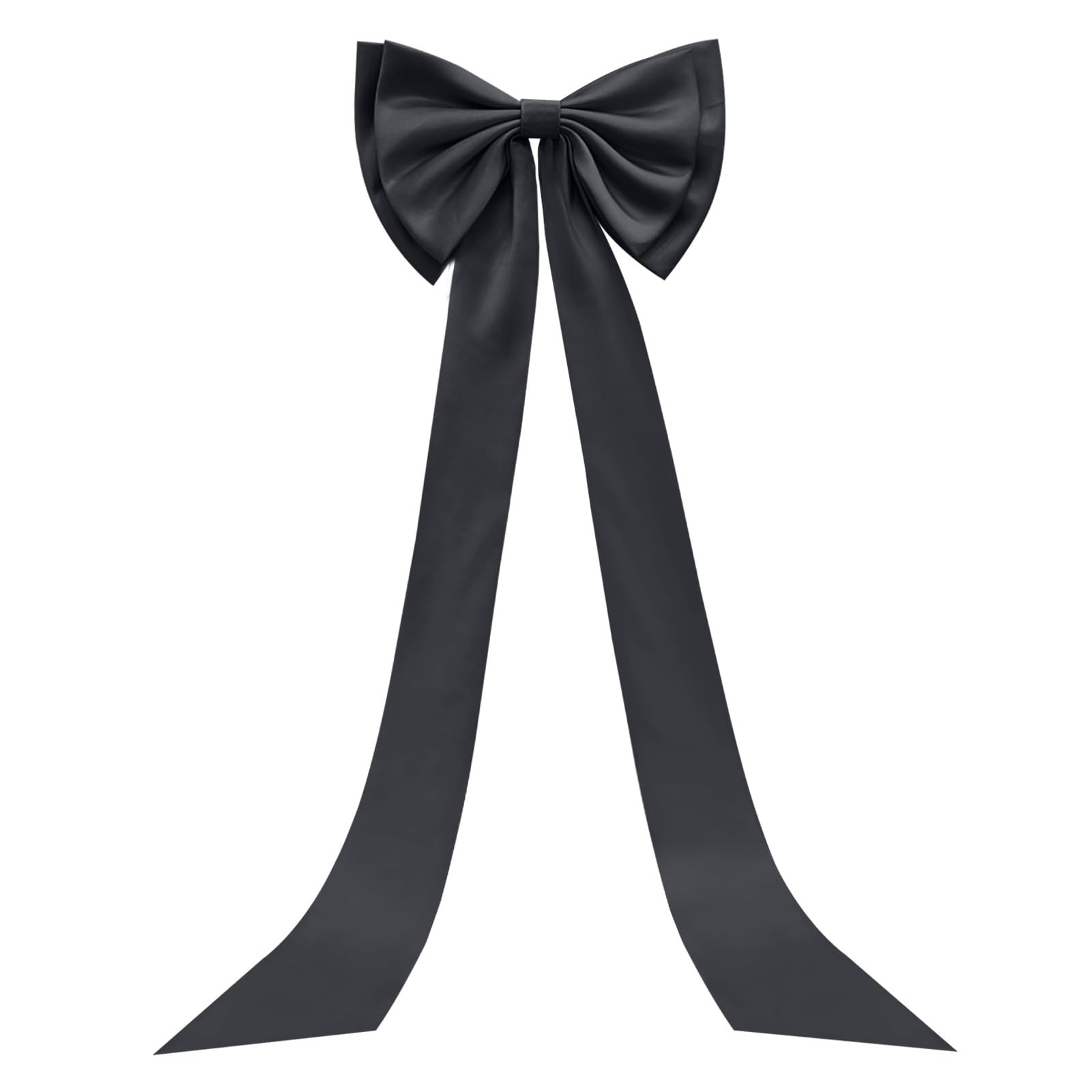 Large Satin Bow Backdrop 75x18 Inch Giant Ribbon Tie Black Wedding Decor gallery