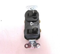 NOS! Pass & Seymour DUPLEX SINGLE POLE SWITCH, #690-G, BROWN