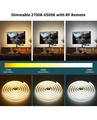 5v Usb Cob Led Strip Light 6.56ft/2m 1200lm Dimmable 640leds 2700k Warm White Cr gallery