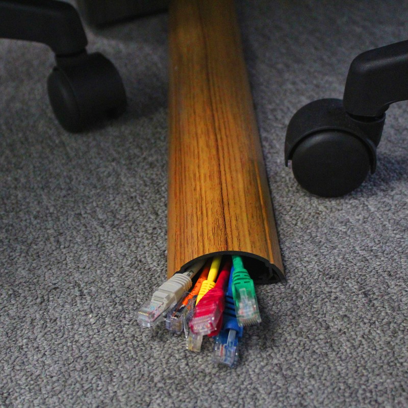 Premium Cable Shield Floor Cord Covers - Size & Color Options - Electriduct gallery