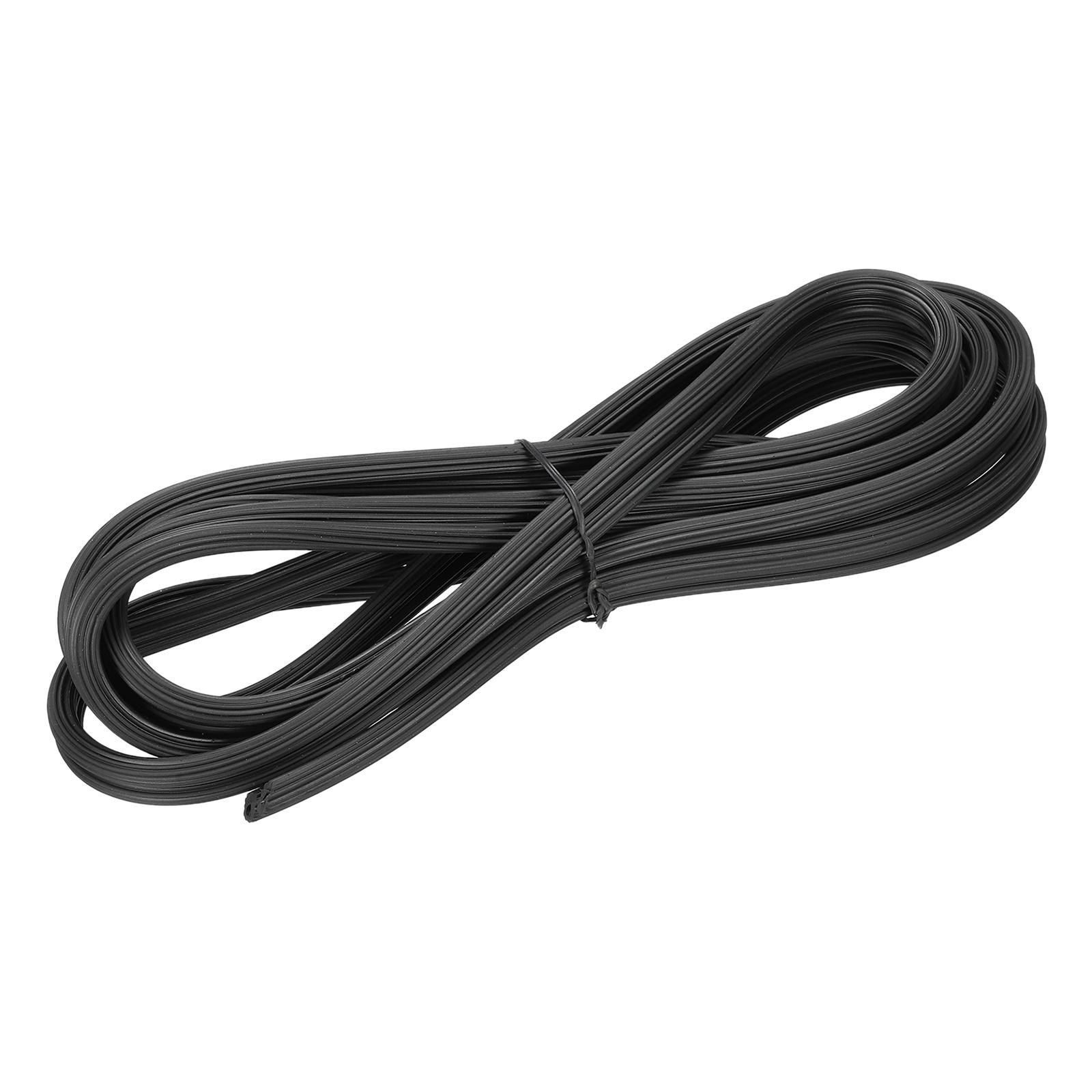 Screen Spline, 5M/16.4Ft Rubber Window Sealing Strip, 6.5mm OD Black gallery