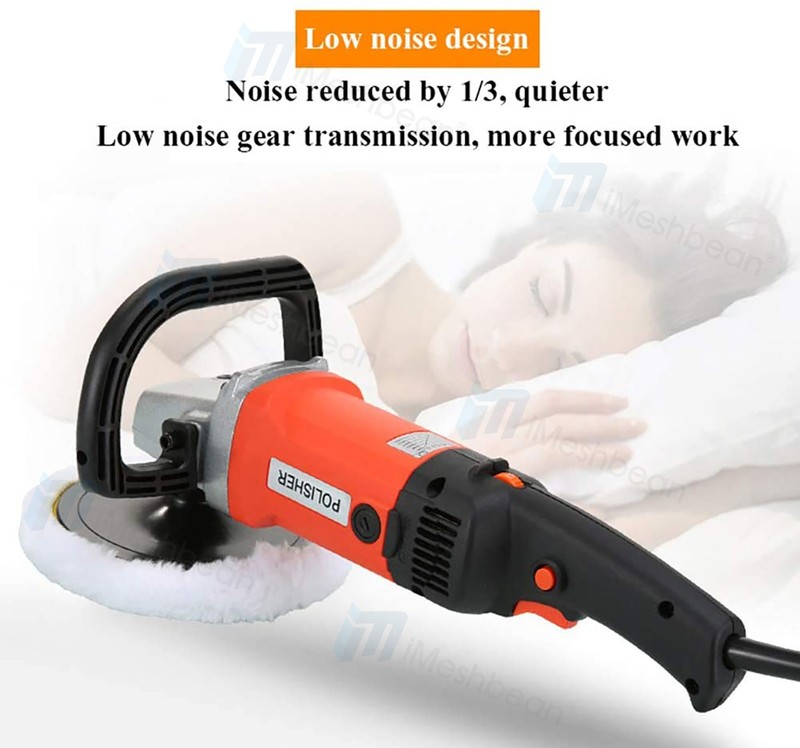 5"/6"/7" Variable Speed Rotary Polisher 1400W 12.7 Amp 8 Free Polishing Pads gallery