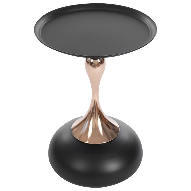 Round Side Table Metal Sofa Small End Table Drink Table for Living Room Bedroom gallery