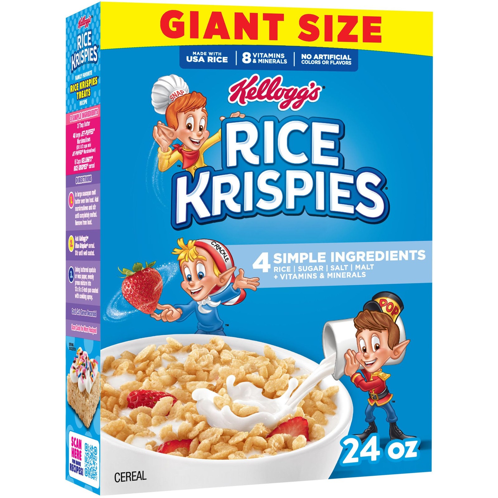 Kellogg's Rice Krispies Cold Breakfast Cereal 8 Vitamins and Minerals gallery