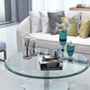 30" Round Tempered Glass Table Top, 2/5" Thick, Beveled Polished Edge gallery
