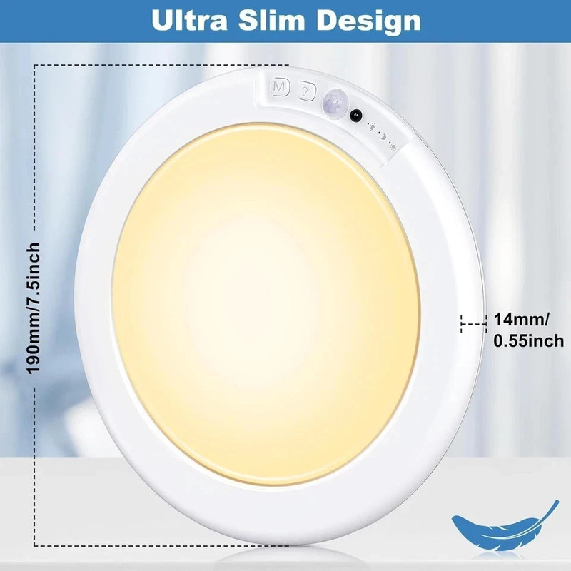 Rechargeable Motion Sensor Ceiling Light W/Remote Battery Powered Wireless 1/2/4 gallery