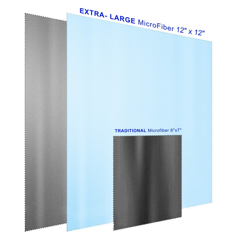 Oversized Microfiber Cleaning Cloth 12" X 12" for Screens Lens Phone-Multicolor gallery