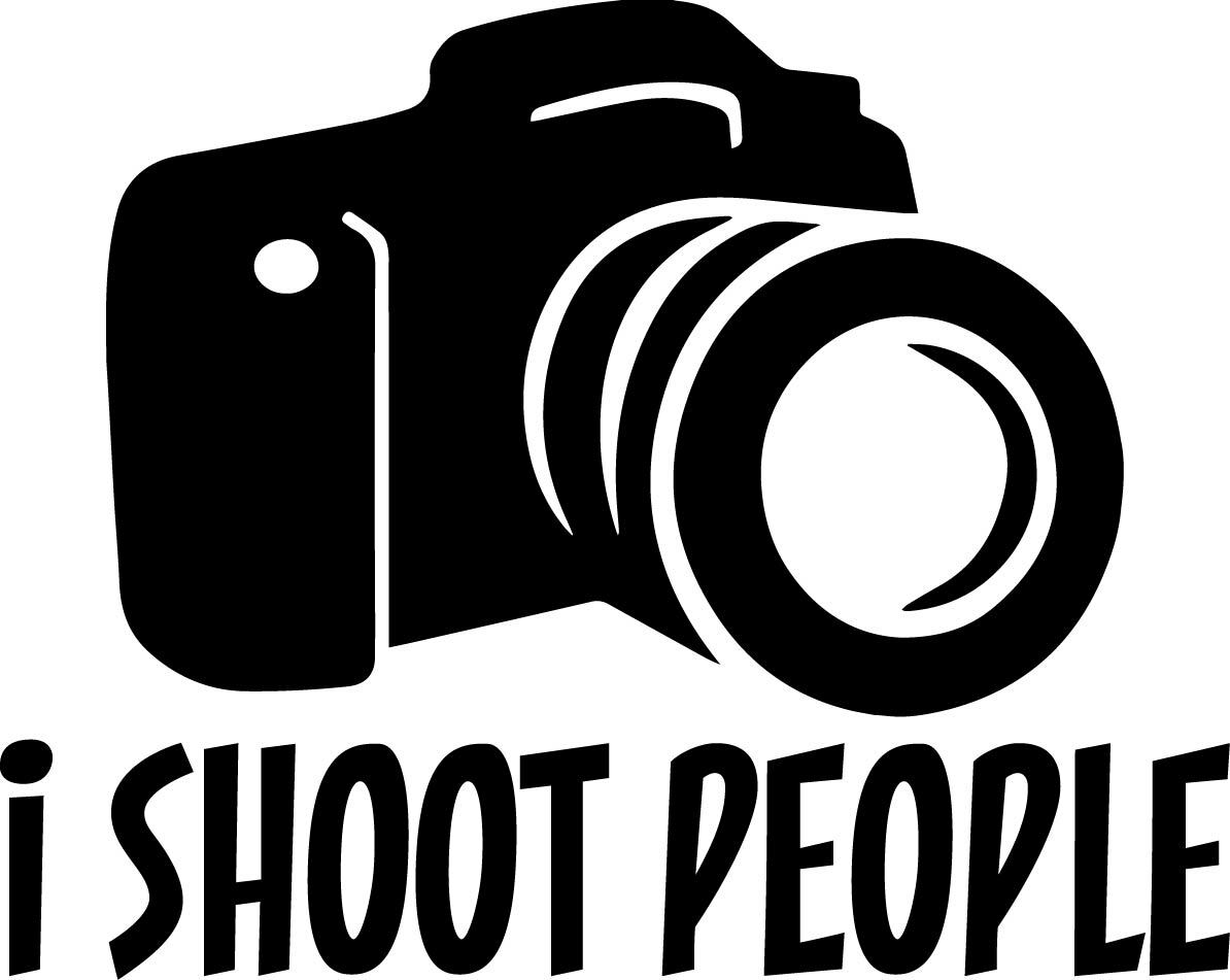 5 inch I Shoot People Camera Decal Window Sticker Car Decor Photography Pictures gallery