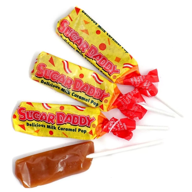 SUGAR DADDY Delicious Milk Caramel Pops, Bulk Fun Size Candy (2 Pounds) gallery