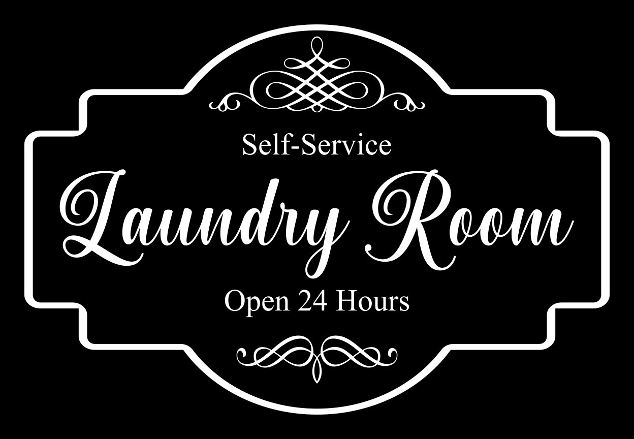Laundry Room Door / Wall Decal Sticker, Large Sizes avail- Decorative Sticker gallery