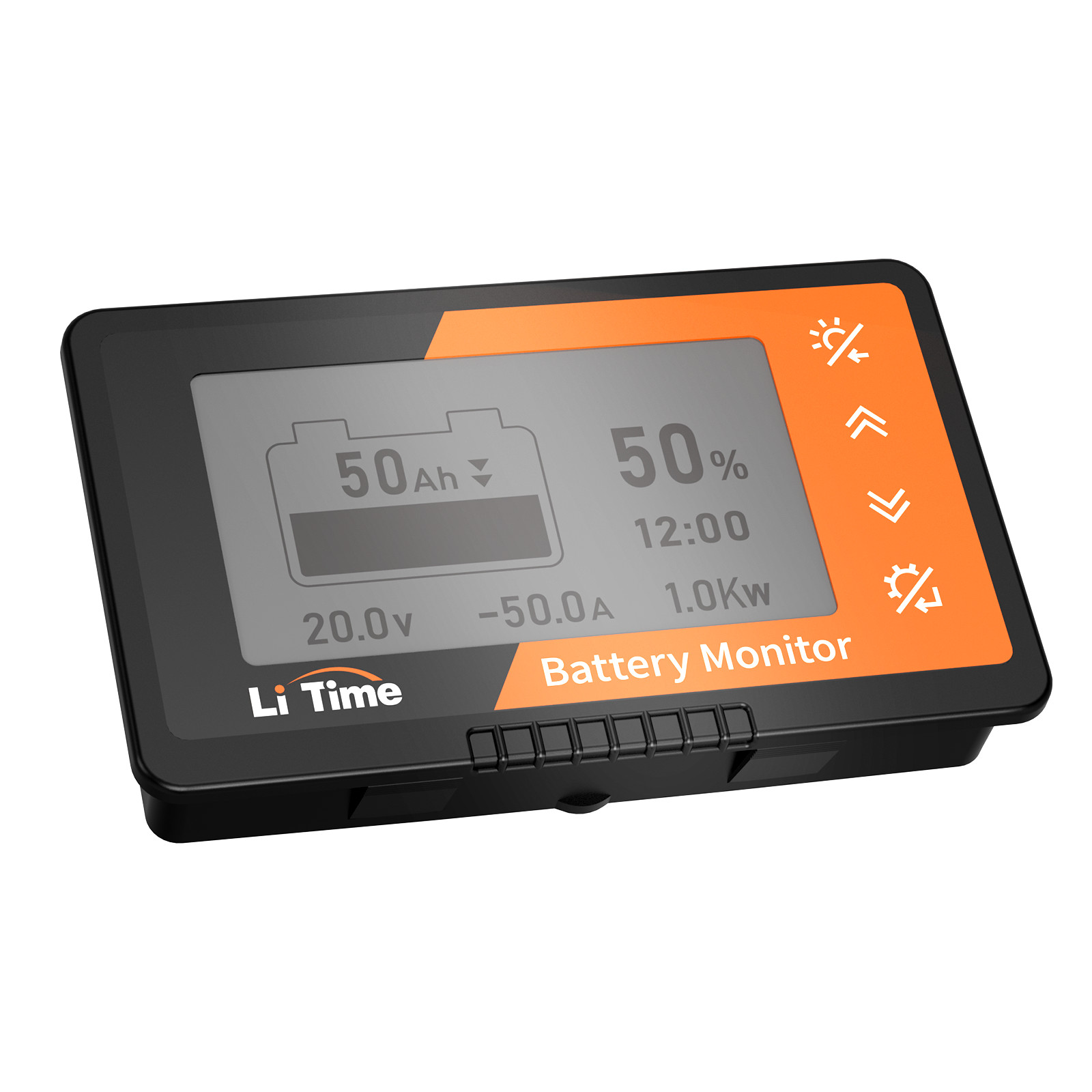 LiTime 500A 8V-120V Solar Battery Monitor Shunt Capacity SOC Display-Refurbished gallery