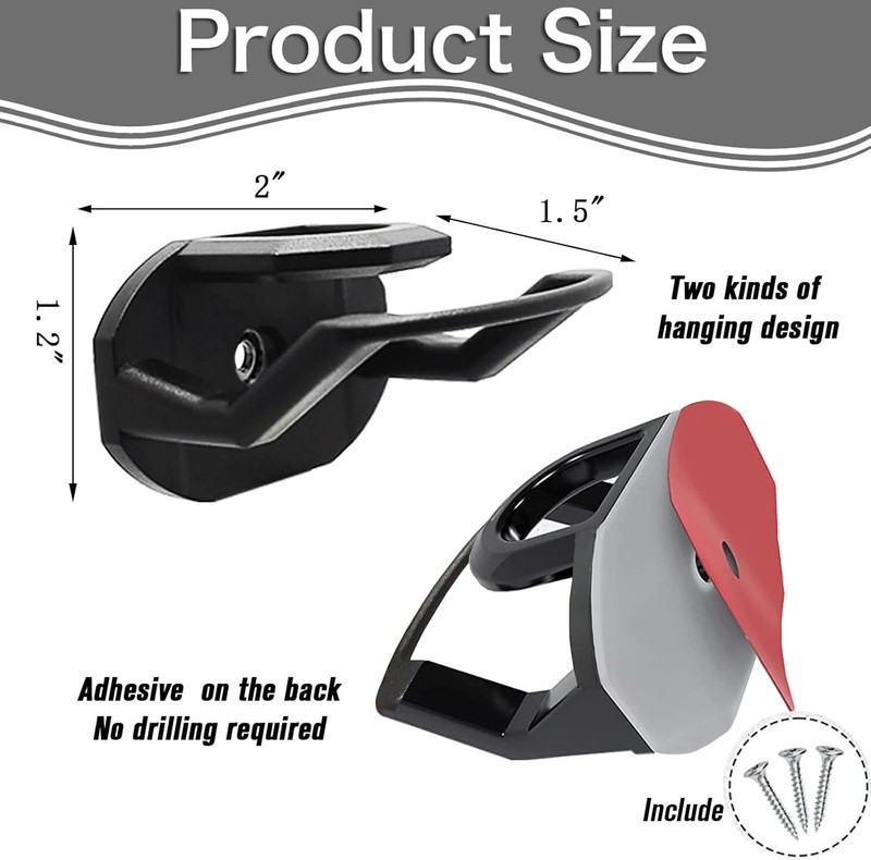 24pc Baseball Hat Rack Wall Mount Super Strong Hat Rack Display Hooks for Wall gallery