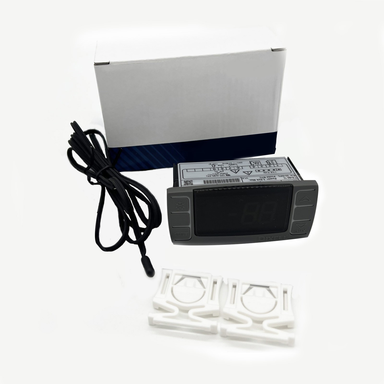 Dixell XR02CX-4N1F1 Refrigerator Thermostat Temperature Controller Gray Panel US gallery
