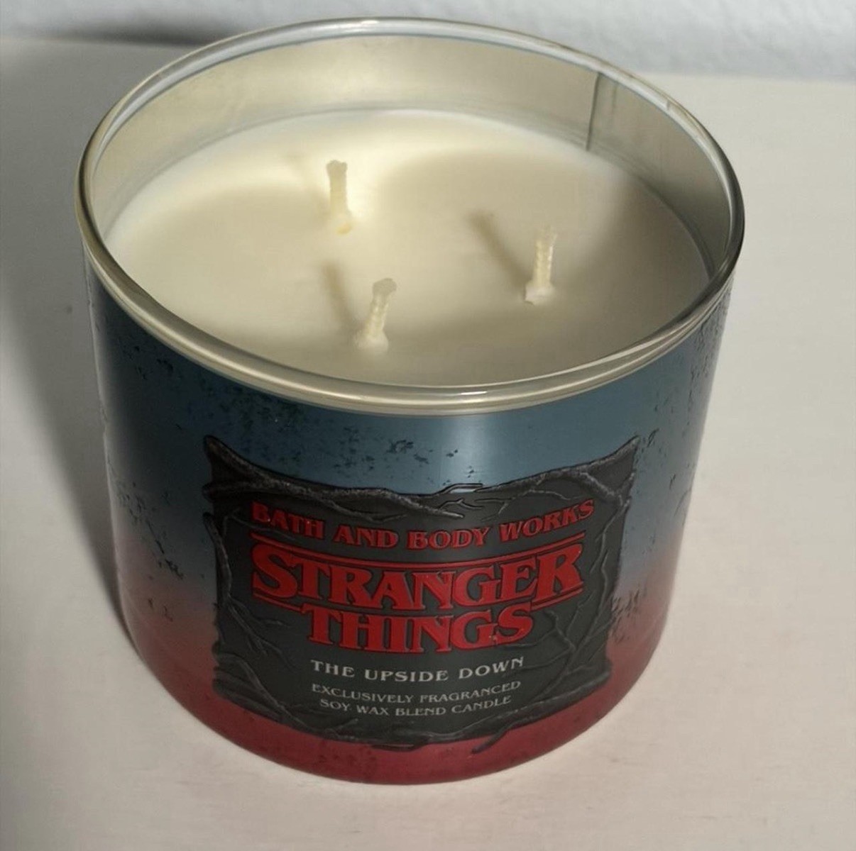 Four Stranger Things Season 4 Candles All Unused Except One. #strangerthings gallery