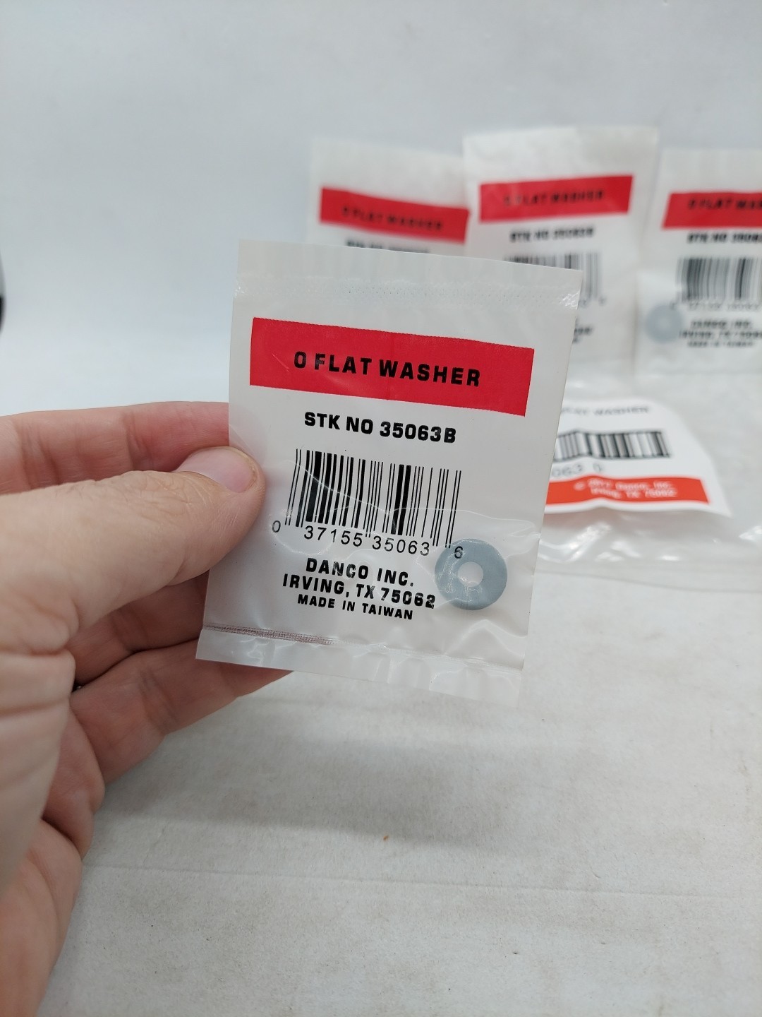 Danco 35063B Durable Rubber #0 Flat Faucet Washer 17/32 O.D. in. (Pack of 5) gallery