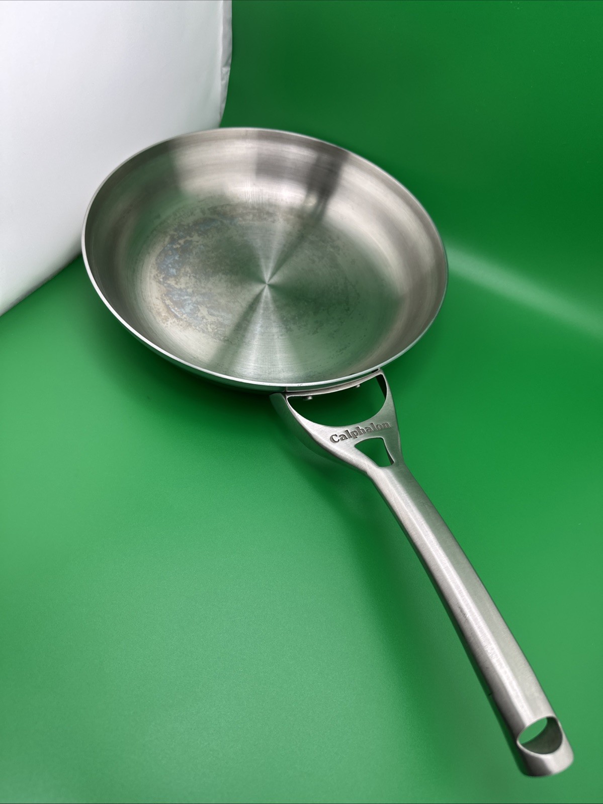 Calphalon Frying Pan/Skillet - 10” 25CM - Stainless Steel 1390 (used/clean) gallery