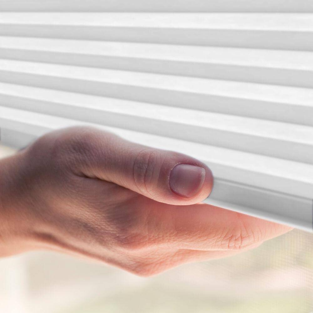 HOME DECORATORS Shadow White Cordless Blackout Cellular Shades 33 W x 72 L in. gallery
