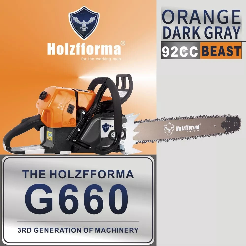 92cc Holzfforma G660 Gasoline Chain Saw Power Head With 28inch Bar & Chain gallery