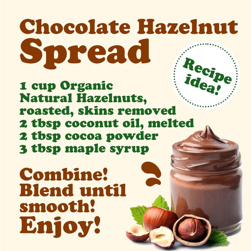 Organic Hazelnuts - Non-GMO, Kosher, Raw, Vegan - by Food To Live gallery