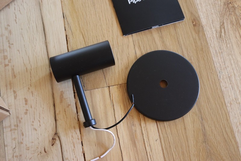 Stuff by Andrew Neyer Pipe Light in Steel Oak Wall Sconce Modern Dwell Lumens gallery