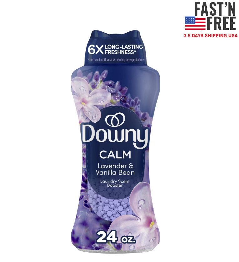 Downy Infusions Calm Scent Booster Laundry Beads, Lavender & Vanilla Bean, 24 oz gallery
