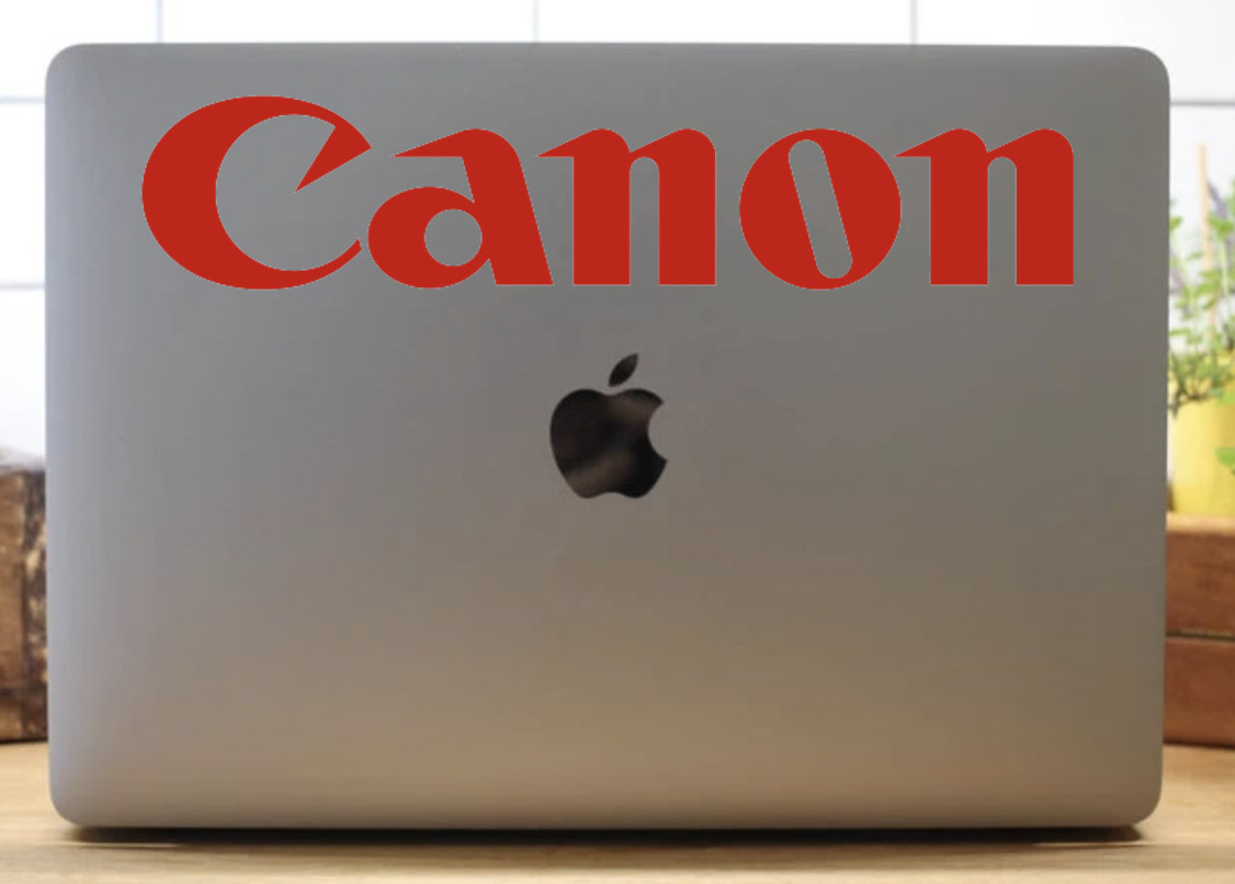 Canon Cameras Logo Decal- Photography Sticker- Film Decal- Vinyl Decal gallery