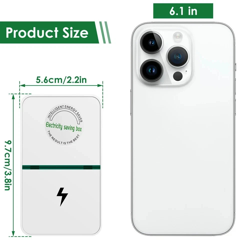 2/4pcs Pro Power Saver Energy Saver Household Power Saver Electricity Saving US gallery