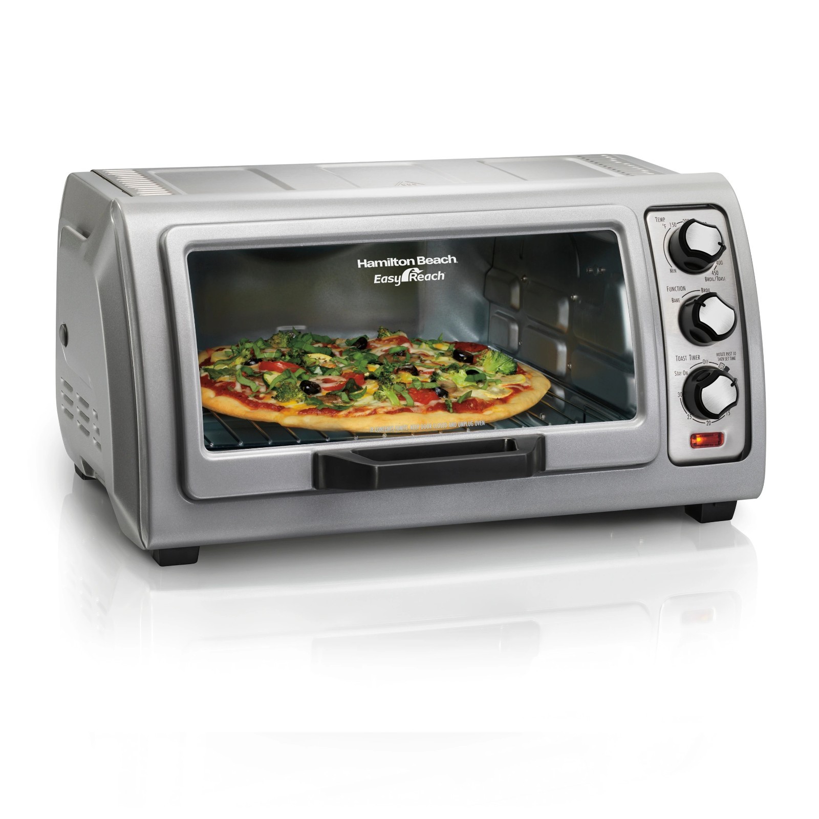 Hamilton Beach Easy Reach 6-slice Toaster Oven with Roll-top Door gallery
