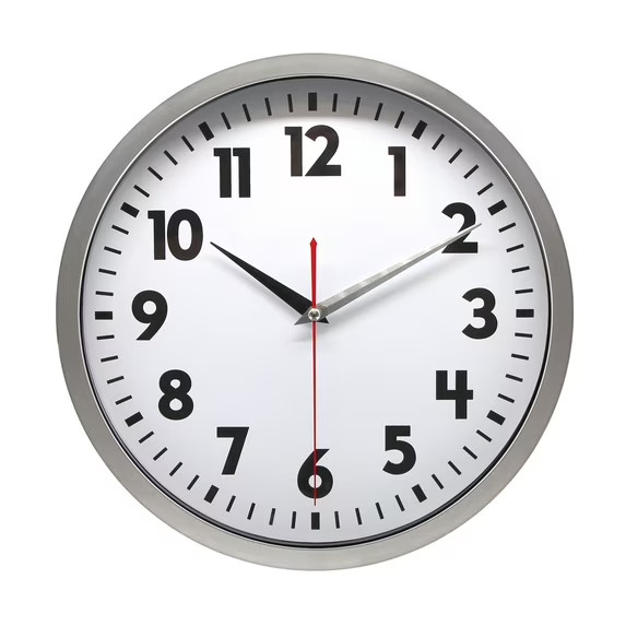 12 Inch Quartz Indoor Wall Clock Easy Read High Contrast Battery Operated Modern gallery