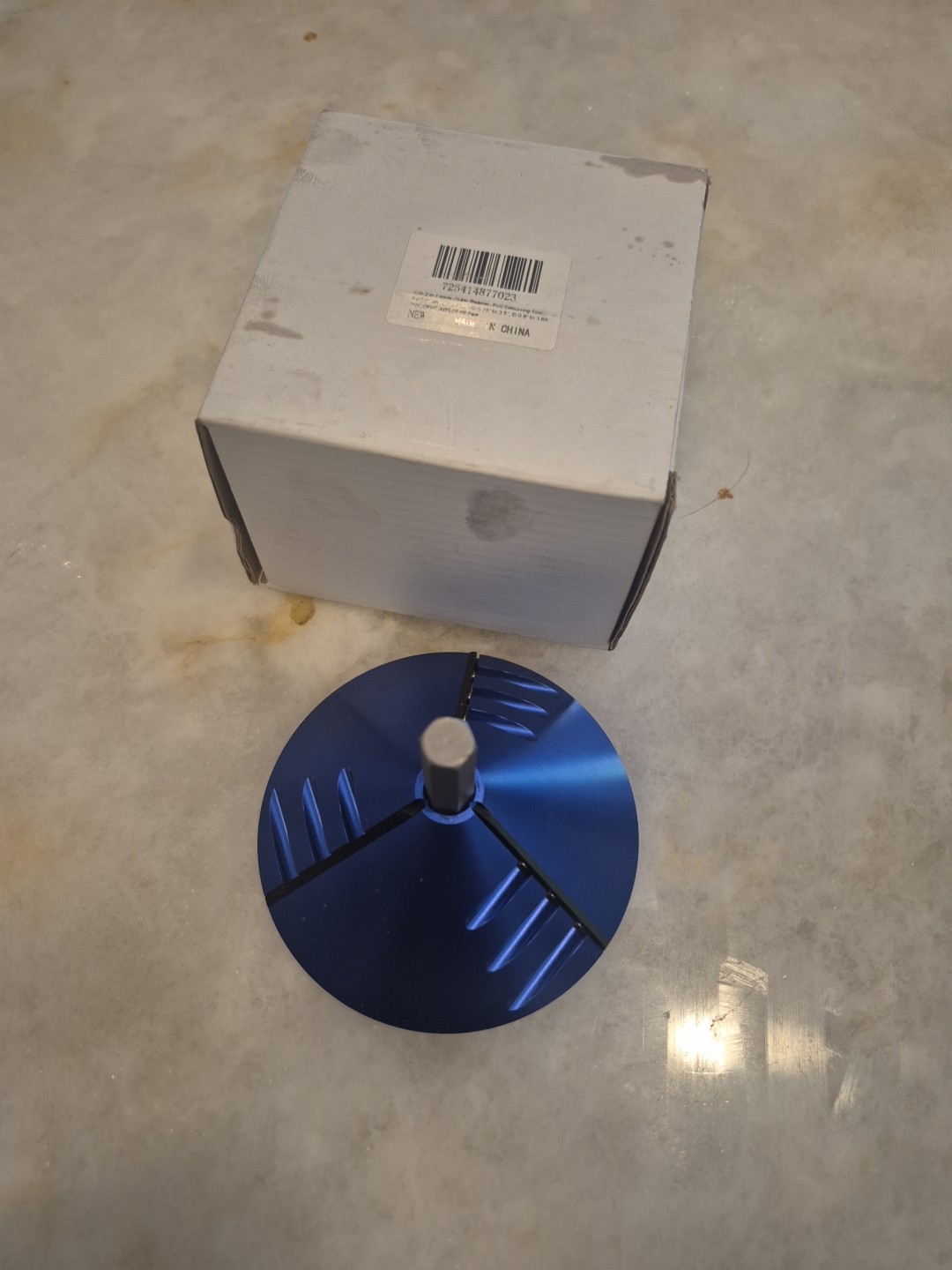 2 in 1 PVC Deburring Tool, Inner-Outer PVC Chamfer Tool for PVC,ABS,PP Pipe, Blu gallery