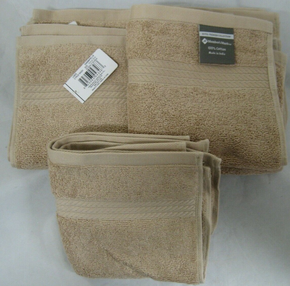 Hotel Premier 100% Cotton Washcloth, Machine Wash And Tumble Dry 2 Pack Linen gallery