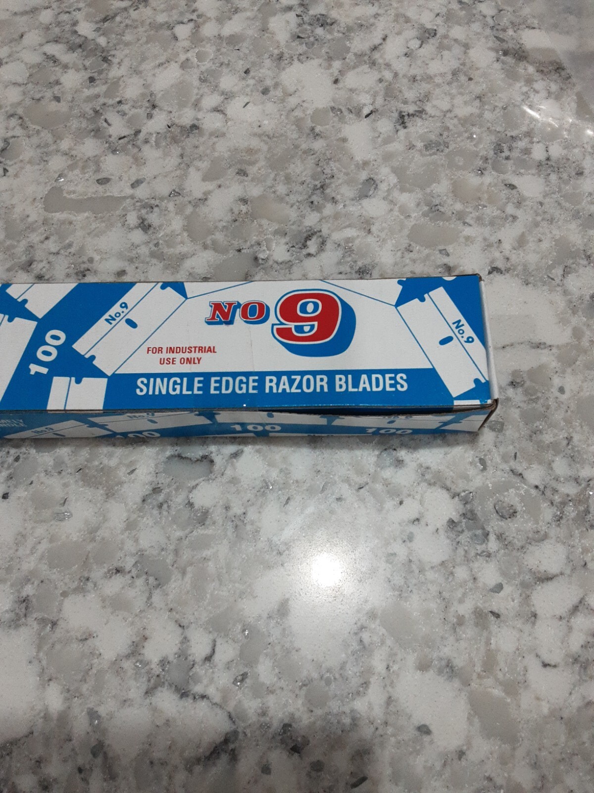 100 USA Single Edge Razor Blades Box Cutter Scraper Tool Sharp No 9 DOUBLE HONED gallery