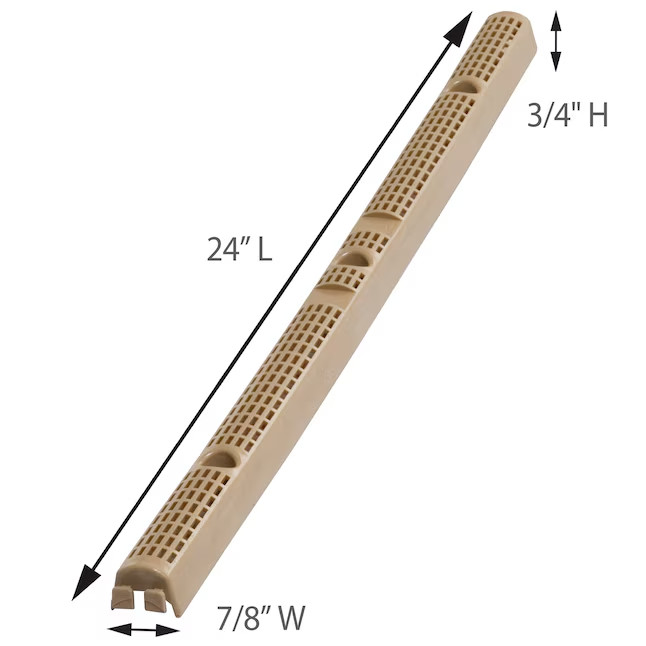 Palram Universal Vertical Plastic Closure 24" L x 1-1/4" W - 6 Strips - 97722 gallery