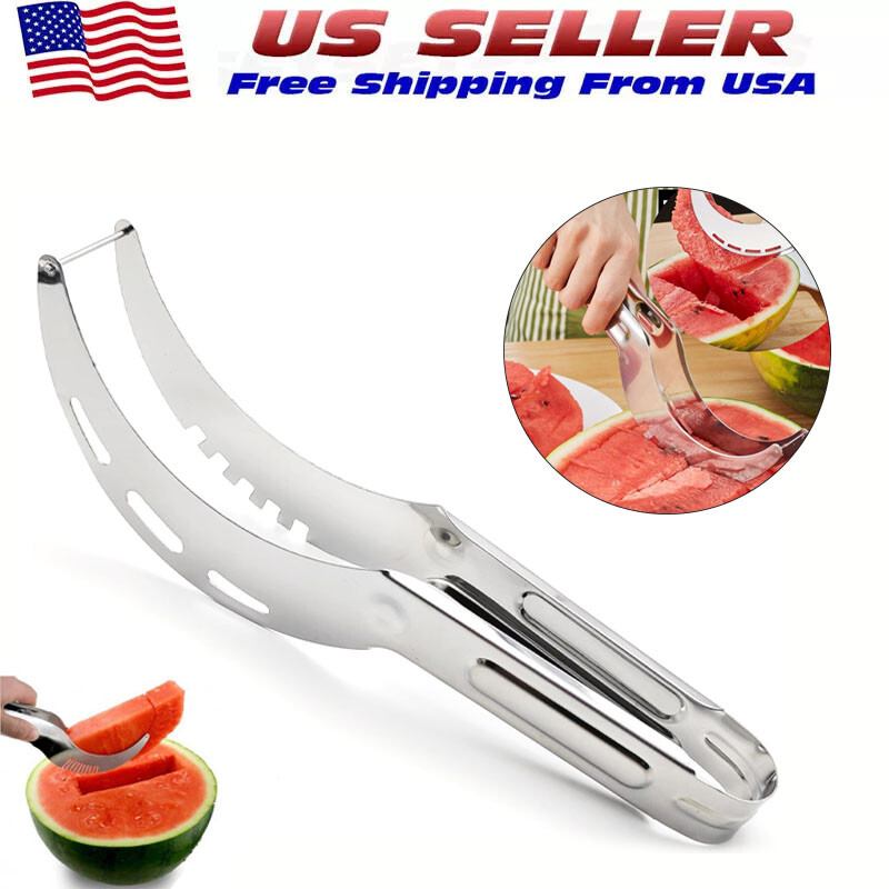 Watermelon Slicer Cutter Knife Server Corer Scoop Kitchen Knife Tools gallery