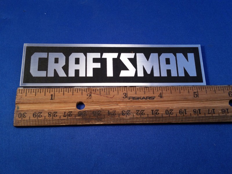 Handmade Laser-etched Toolbox Emblem - Craftsman gallery