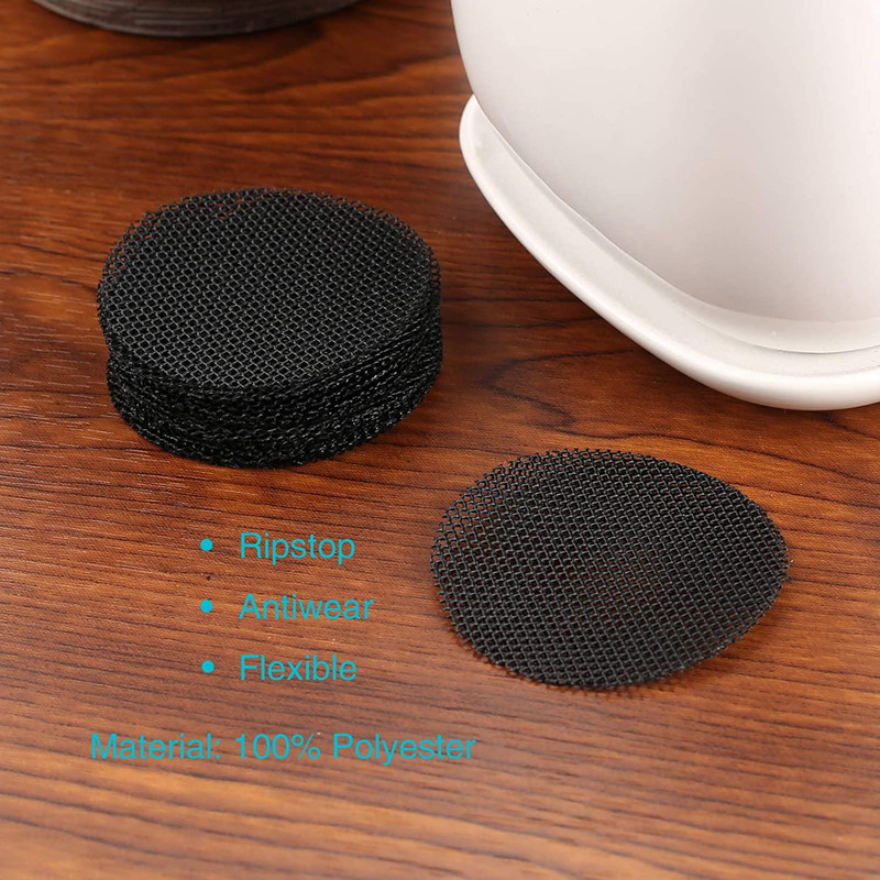 100PCS Bonsai Pot Bottom Grid Mat Mesh, Plant Drainage Screens Gasket, round Dra gallery
