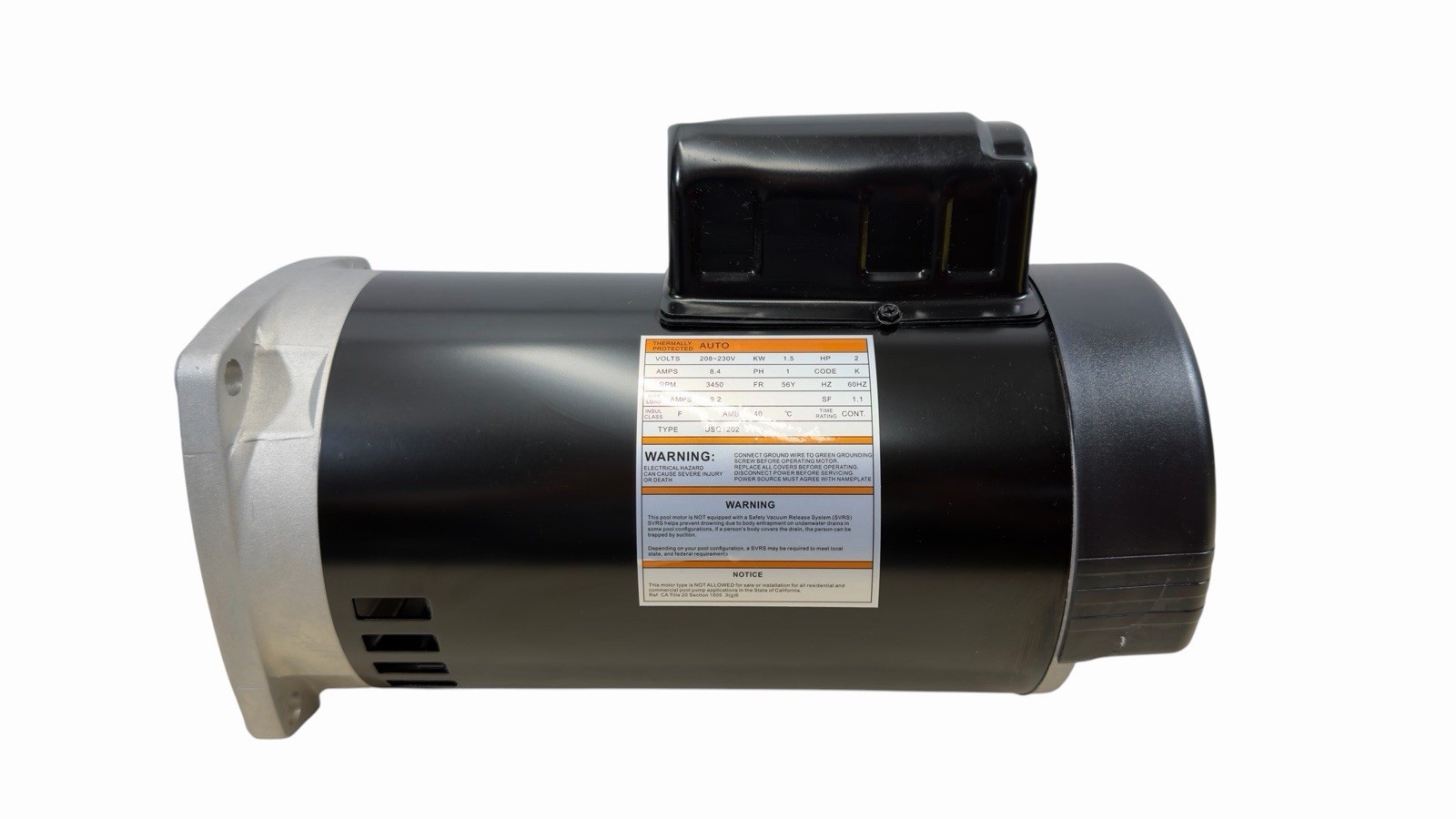 2HP Pool Pump Motor Swimming Pool Pump USQ1202 Square Flange 48Y Frame Inground gallery